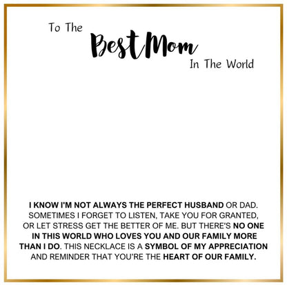 Family's Love Engraved Pendant with LED Gift Box