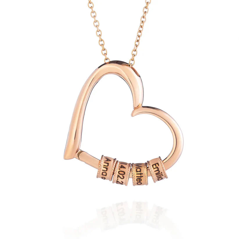 Family's Love Engraved Pendant with LED Gift Box