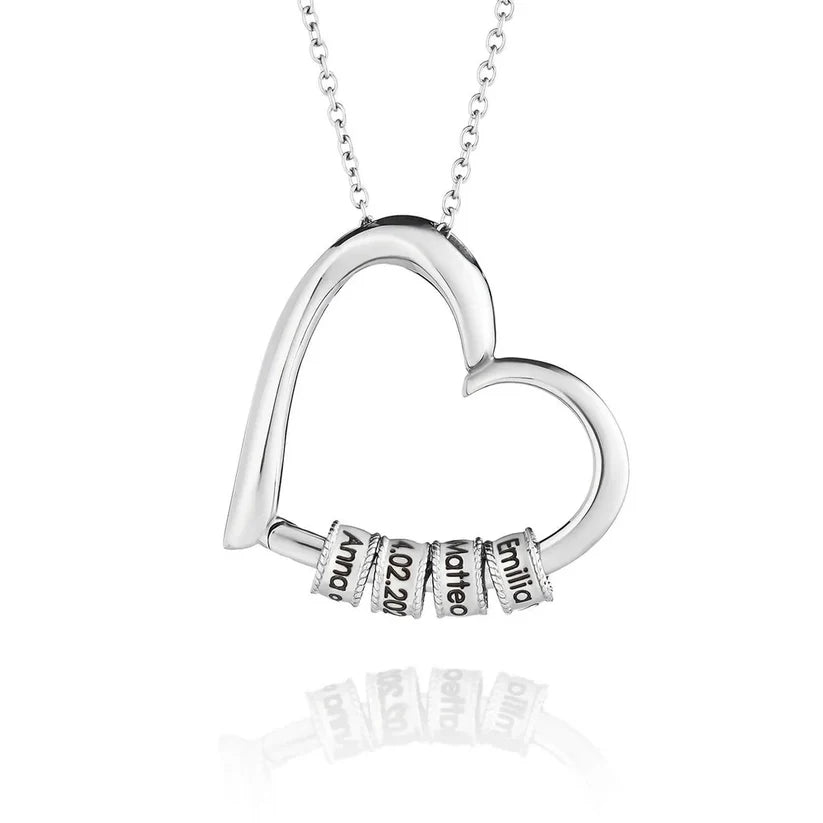 Family's Love Engraved Pendant with LED Gift Box
